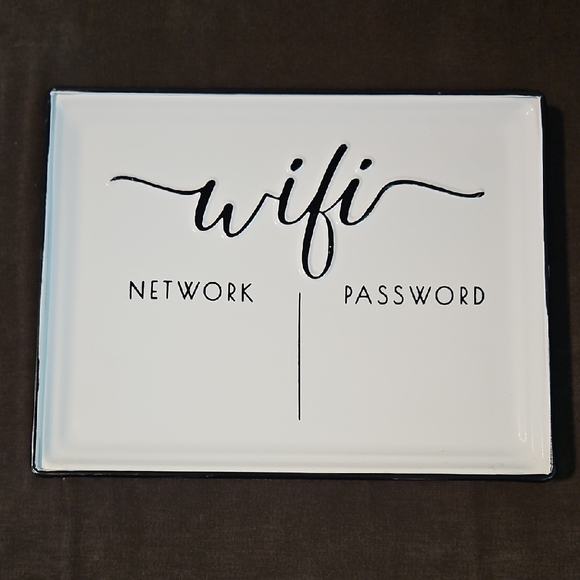 Better Homes And Gardens Black and White WiFi Password Frame - Picture 1 of 5
